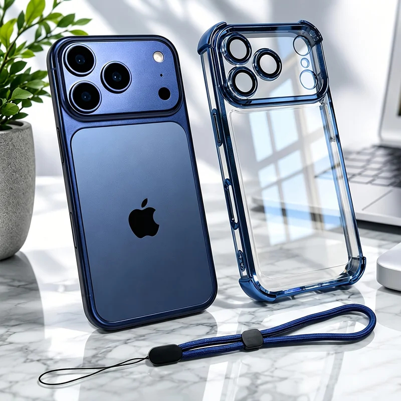 Wrist Wraps - เคสโทรศัพท์ใสกันกระแทกสุดหรู สำหรับ iPhone 18 17 13