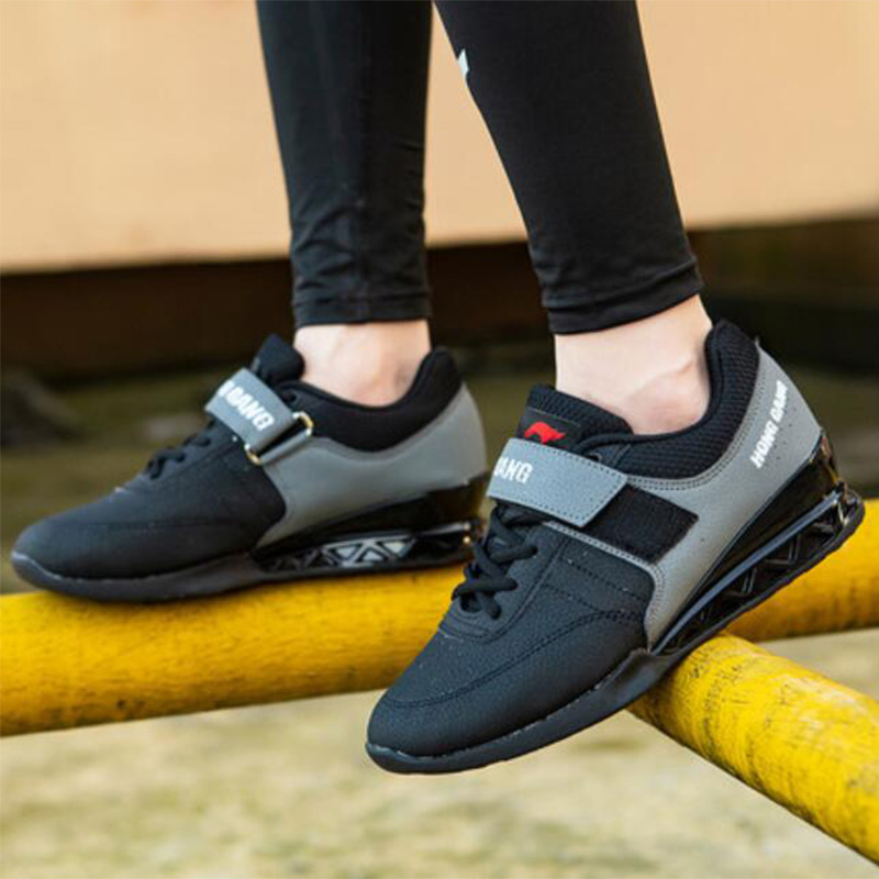 Weightlifting Shoes - Professionalยกน้ำหนักรองเท้าน้ำหนักยกรองเท้าHightop GymการฝึกอบรมเพาะกายSuqte Power Lifting