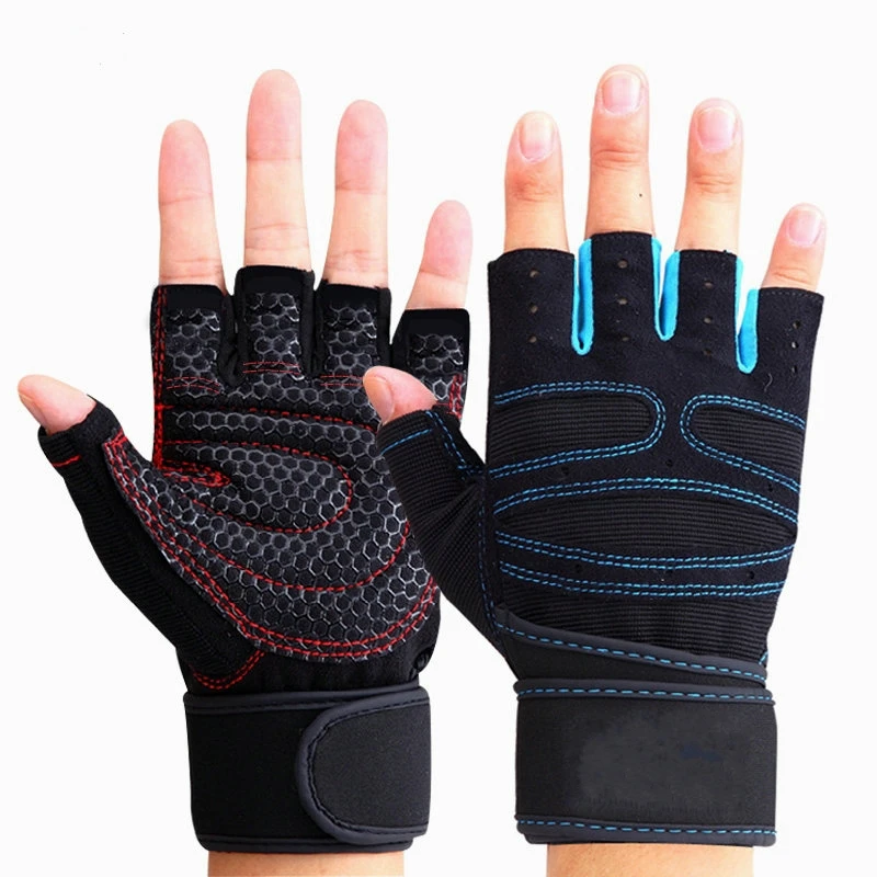 Weightlifting Gloves - ถุงมือยิม ถุงมือฟิตเนส ถุงมือยกน้ำหนัก ถุงมือเพาะกาย ถุงมือออกกำลังกาย ถุงมือปั่นจักรยาน