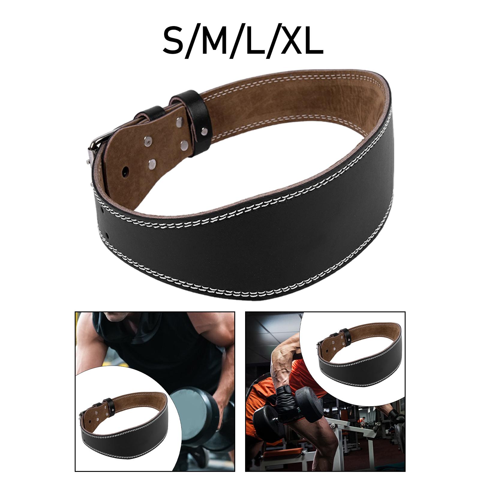 Lifting Belt - อุปกรณ์ป้องกันสำหรับกีฬา เข็มขัดยกน้ำหนักหนัง PU ปรับระดับได้ รองรับเอว สำหรับยกน้ำหนัก