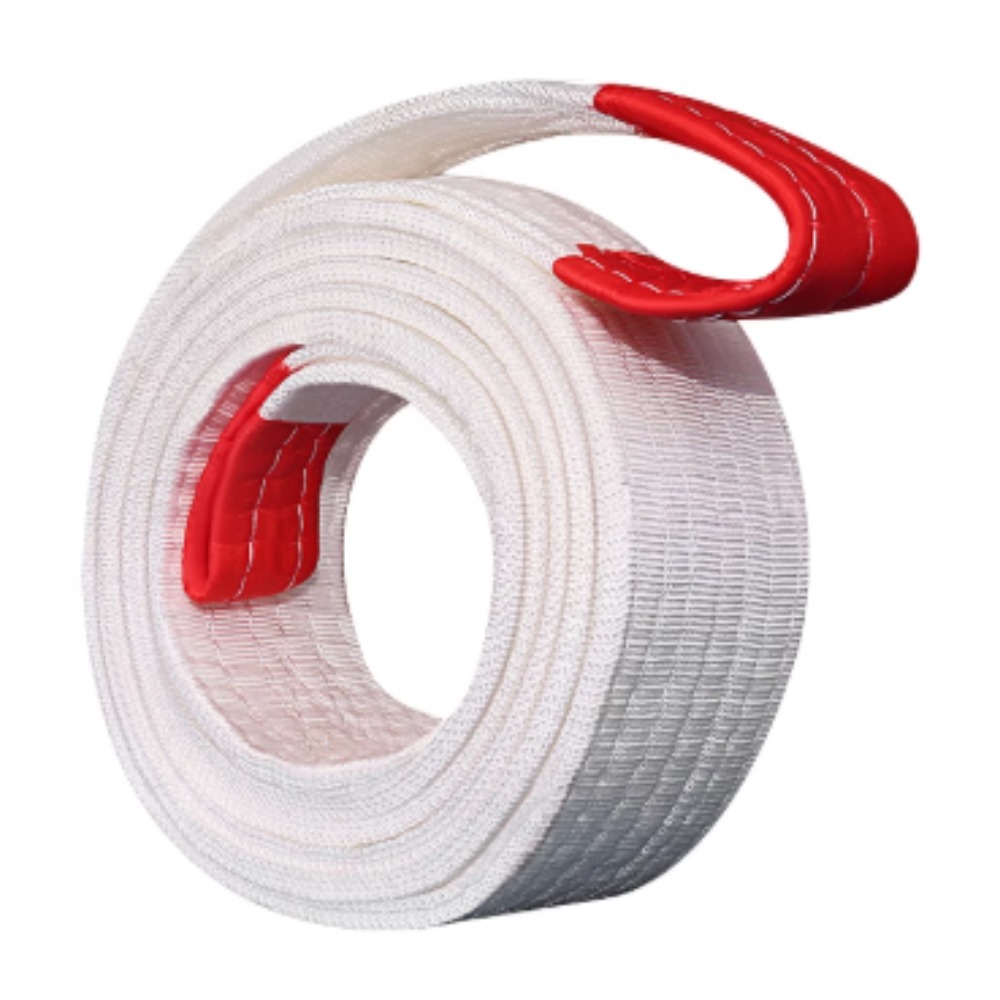 Lifting Belt - สลิงยกของแบบหนาสำหรับเครนอุตสาหกรรม สายรัดผ้าแบนสำหรับรถพ่วง สายสลิงสำหรับขับเคลื่อน รับน้ำหนัก 3 ตัน