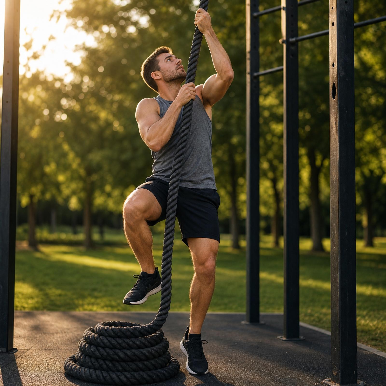 เชือกปีนเขาสำหรับฝึกซ้อม ทำจาก - Rope Climb บทวิจารณ์และราคา