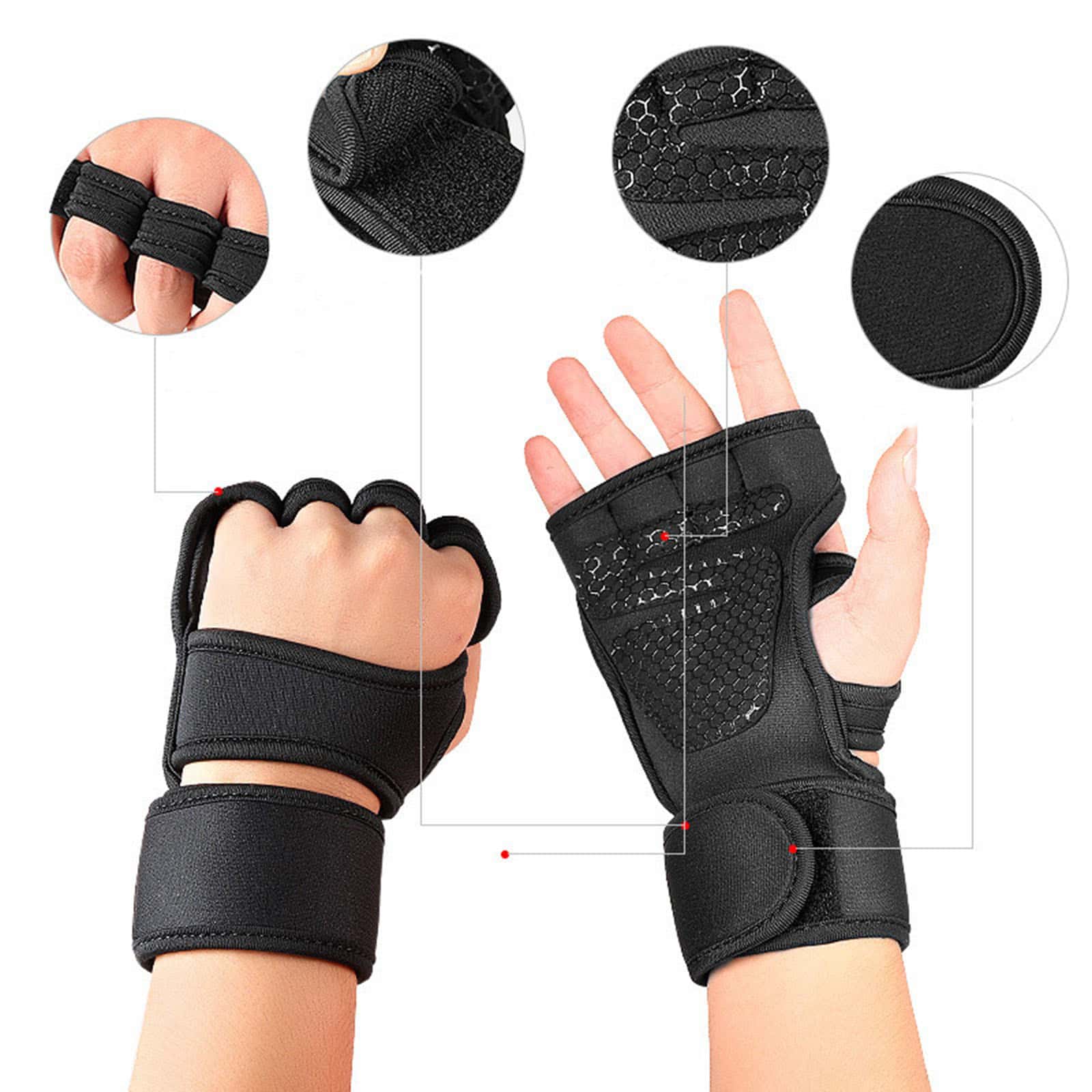 ถุงมือปั่นจักรยานแบบสปอร์ต 1 ค - Weightlifting Gloves บทวิจารณ์และราคา