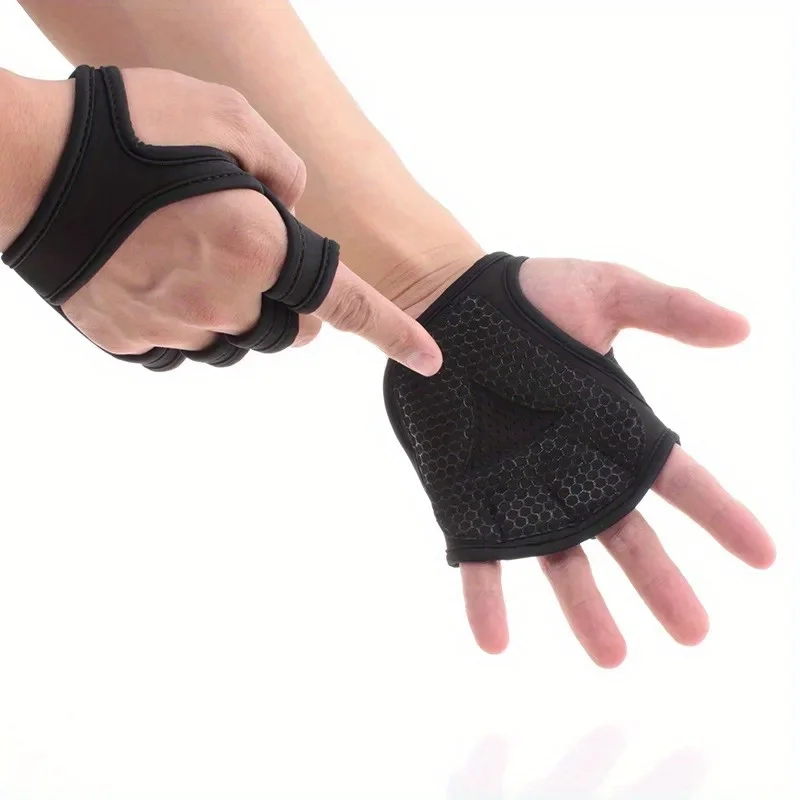 ถุงมือยิม2ชิ้นถุงมือยกน้ำหนักอ - Weightlifting Gloves บทวิจารณ์และราคา